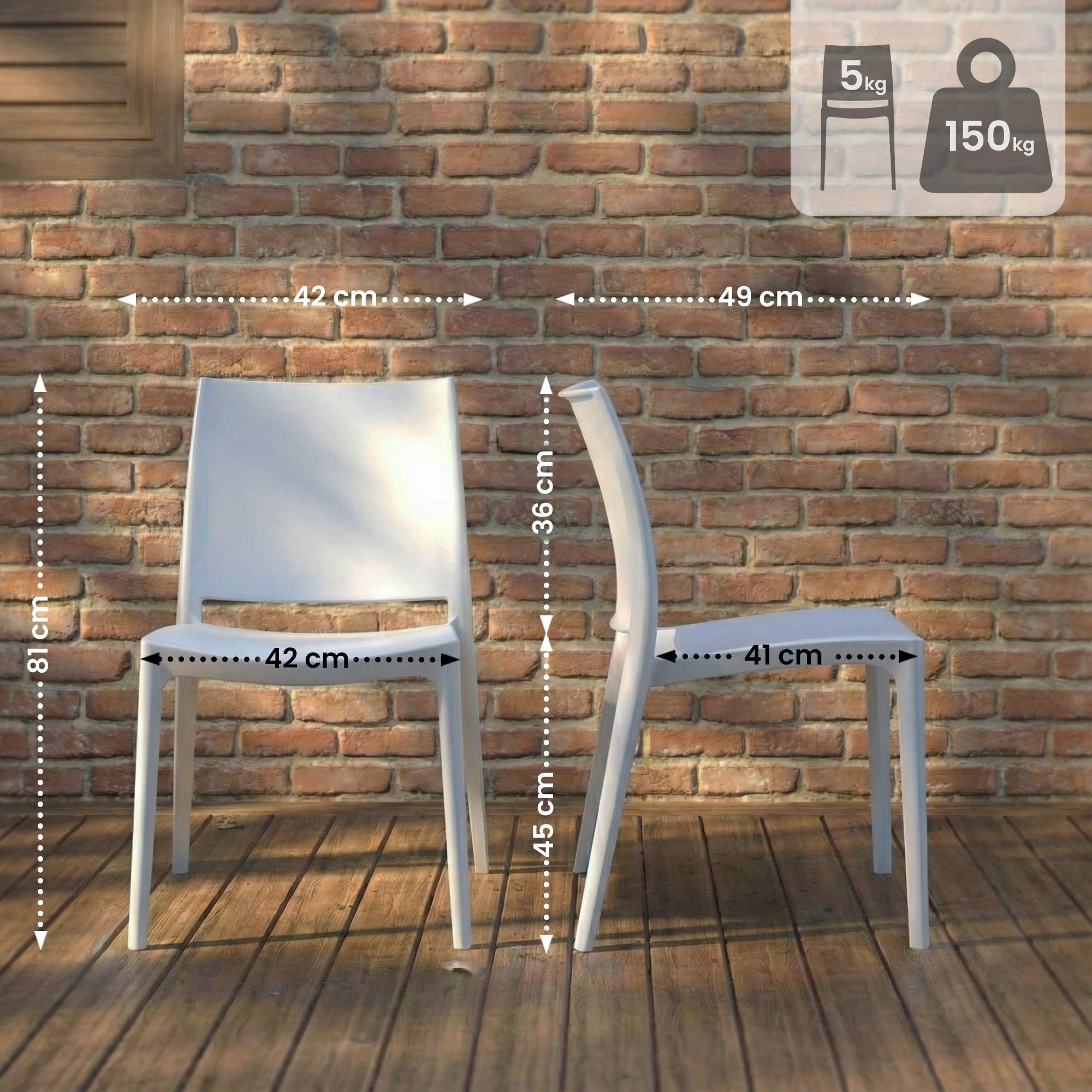 Set da 2 sedie da giardino Meton