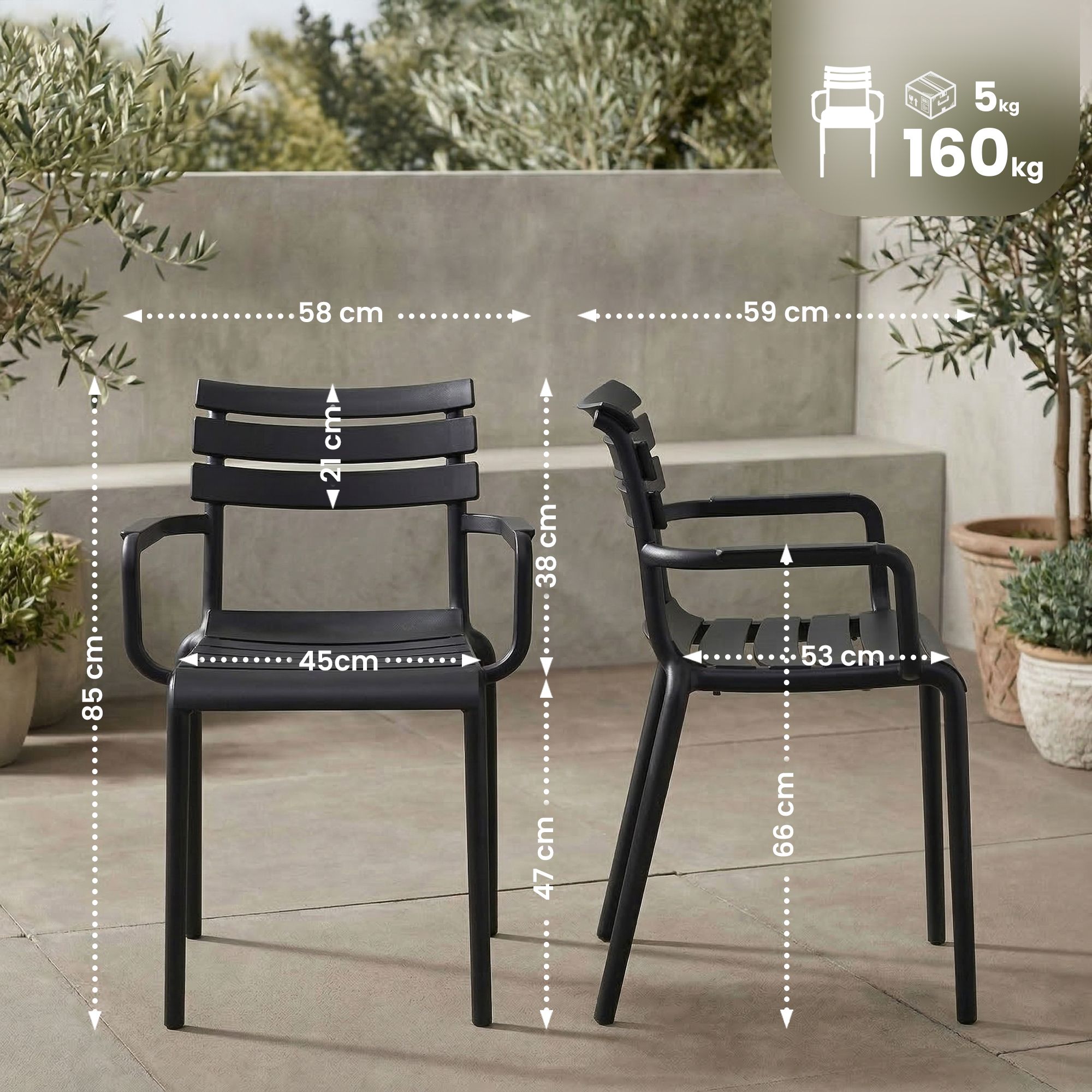 Sedia da giardino Paris