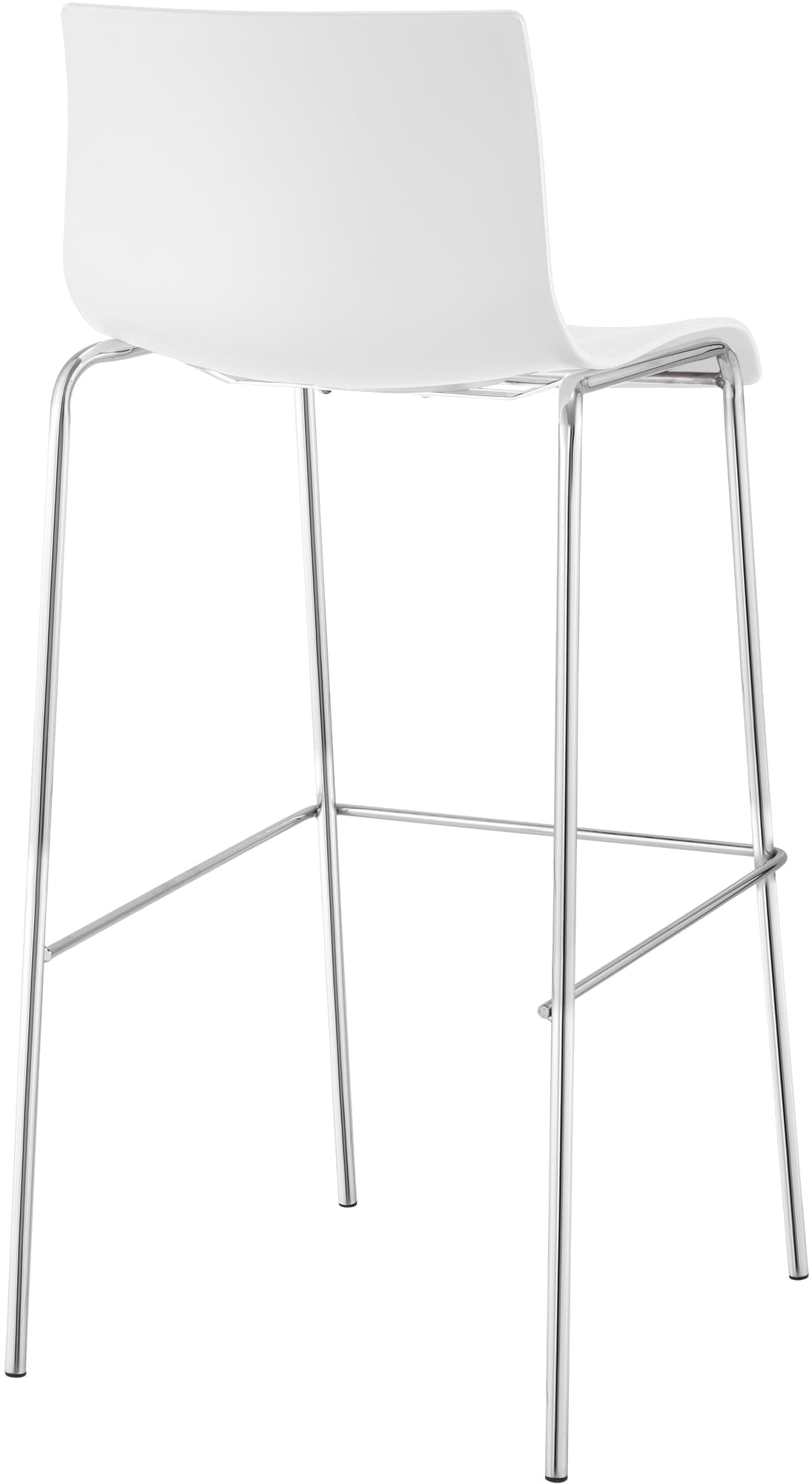 Set di 2 sgabelli da bar Hover in plastica con base a 4 gambe