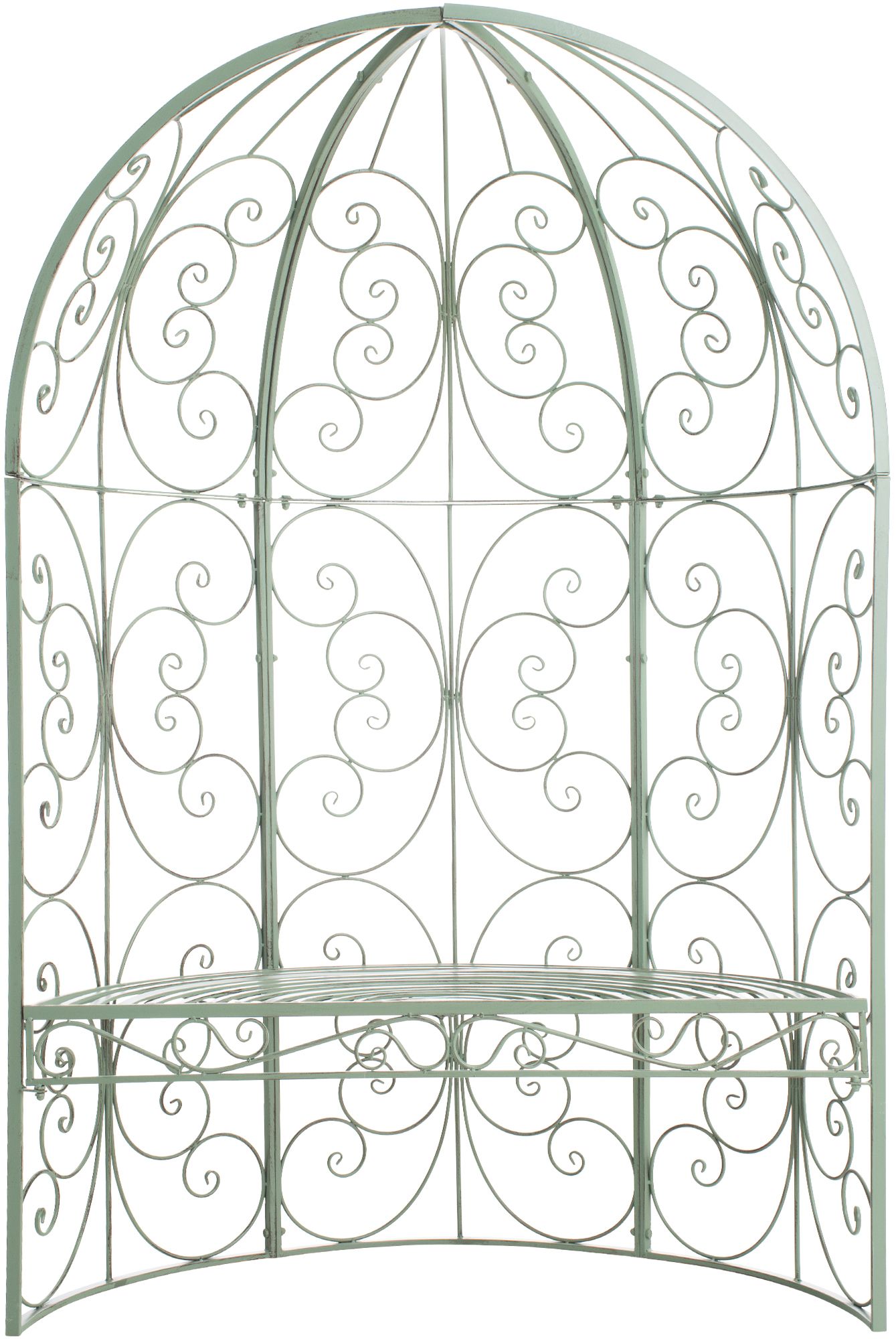 Gazebo semicircolare Rosie con panca