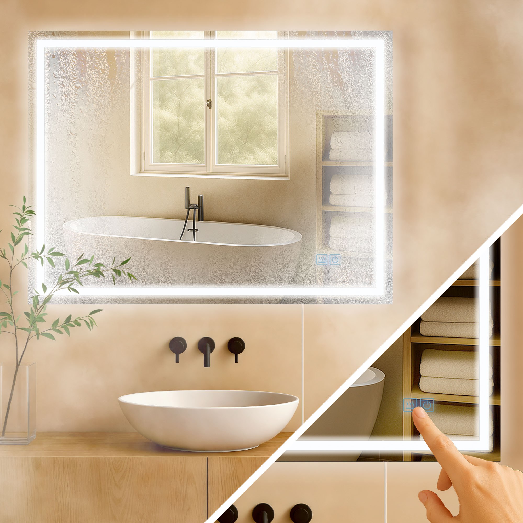 Specchio da bagno Jaffrey